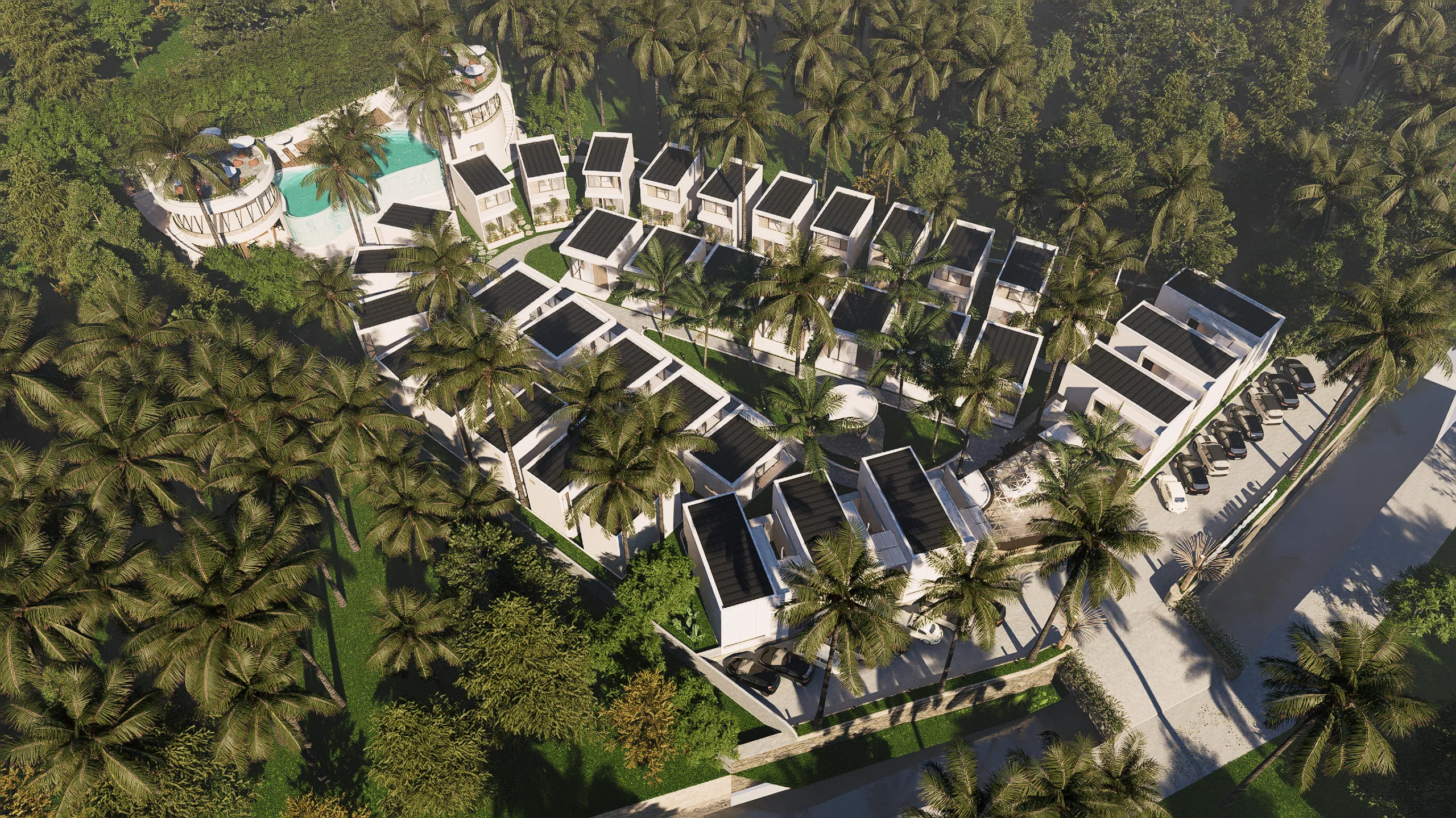 Linton Villas masterplan, day